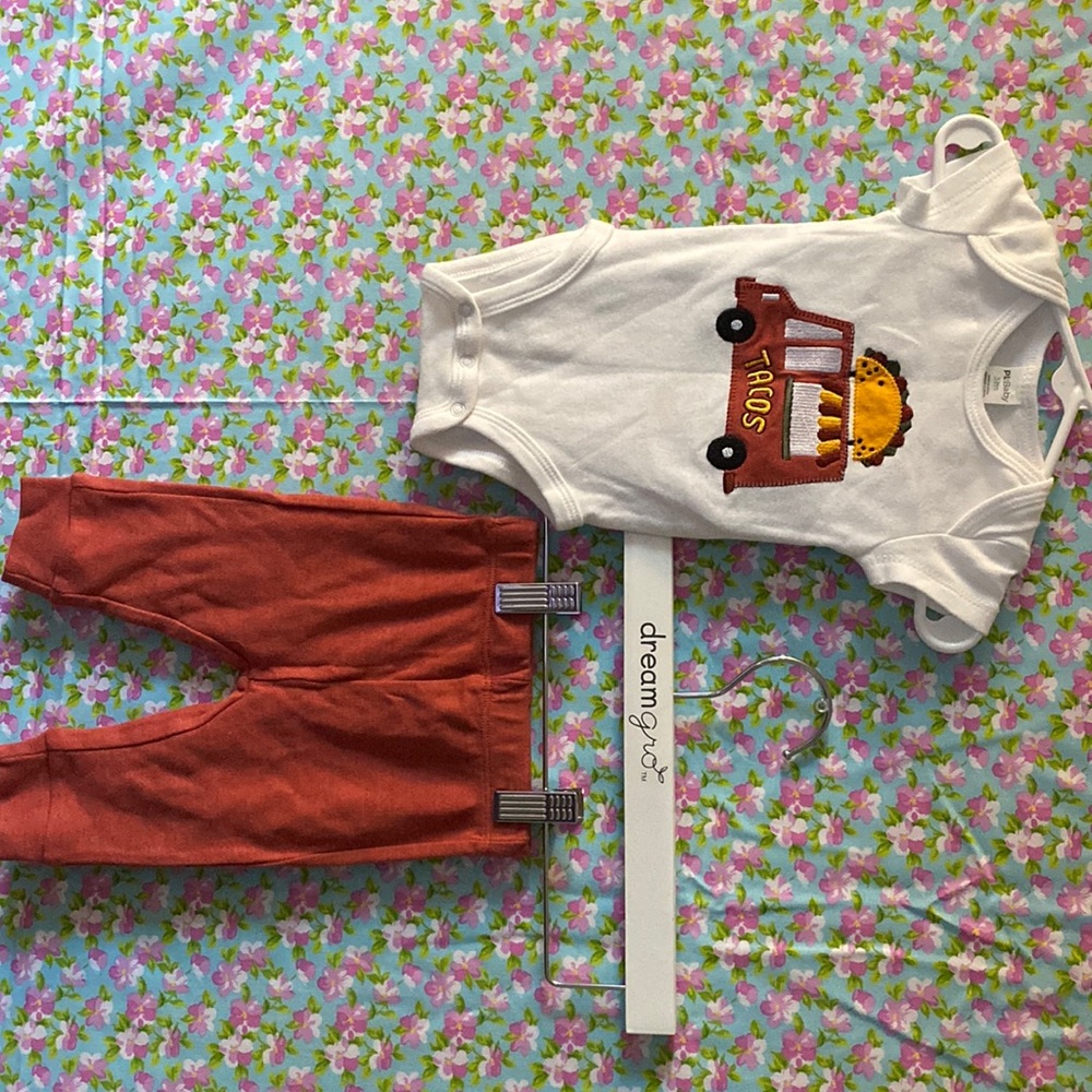 Taco bout cute embroidered onesie with pants